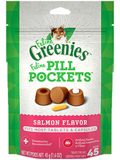 Greenies Feline Pill Pocket - Salmon 1.6 Oz 428260